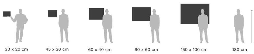 guide taille format de tirage photo d'art photolab design Paris